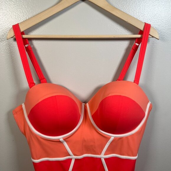 Torrid Colorblock One Piece Swimsuit Size 2X DD/F Underwire Beach Vacation - Picture 6 of 14